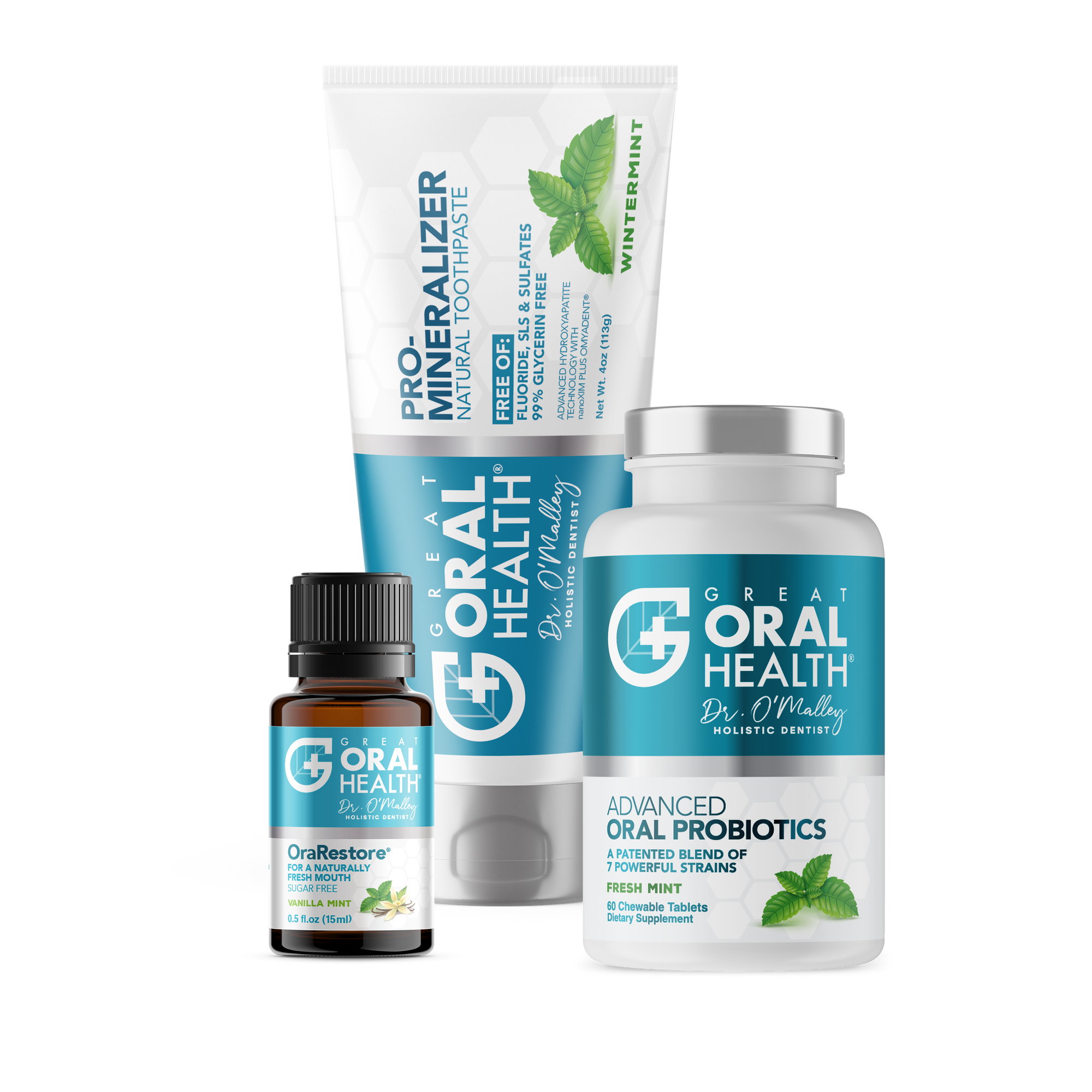The Top Trio for Oral Hygiene & Healthy Gums: Oral Probiotics, Remineralizing Toothpaste and Essential Oil Blend