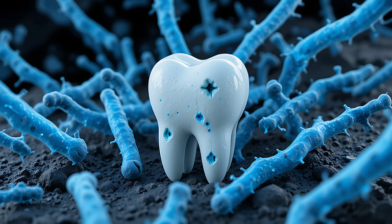 cavity, tooth, bacteria, caries, streptococcus mutans, a picture of a tooth and cavity formation due to bacteria