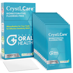 CrystLCare™ Biorestorative Dental Strips with Nano Hydroxyapatite for Enamel Strengthening