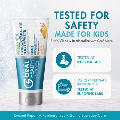 Kids ProMineralizer Fluoride-Free Toothpaste with Nano Hydroxyapatite (Yummy Orange)