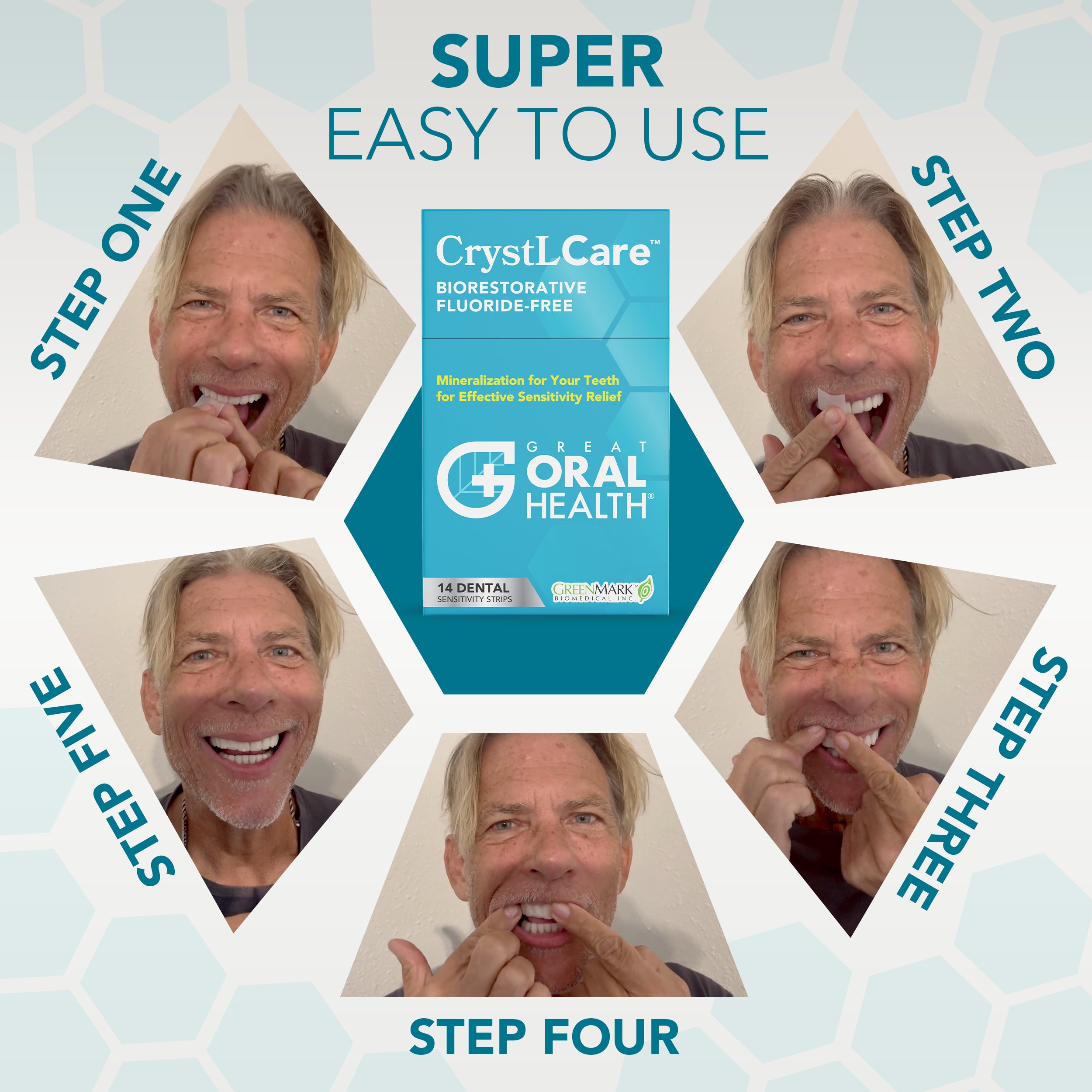 CrystLCare™ Biorestorative Dental Strips with Nano Hydroxyapatite