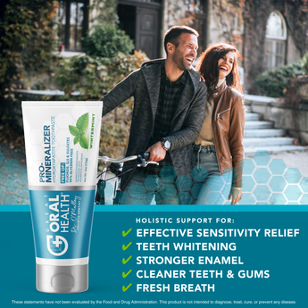 Dentist Formulated Fluoride Free Remineralizing Toothpaste with Nano Hydroxyapatite for Enamel Repair and Sensitive Teeth Wintermint Flavor
