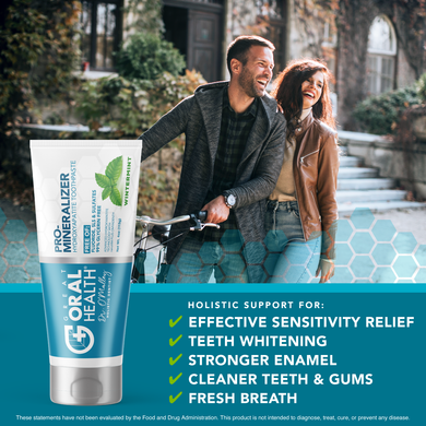Dentist Formulated Fluoride Free Remineralizing Toothpaste with Nano Hydroxyapatite for Enamel Repair and Sensitive Teeth Wintermint Flavor