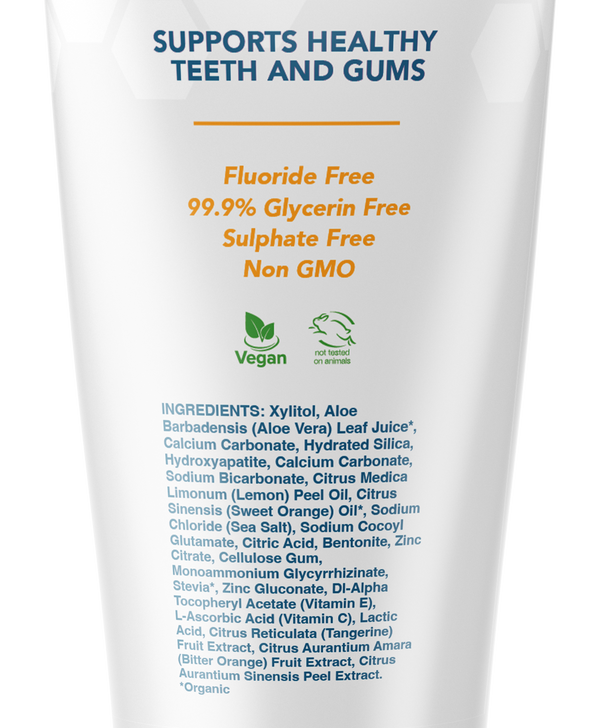 Kids Yummy Orange Flavored Nano Hydroxyapatite Fluoride Free Toothpast