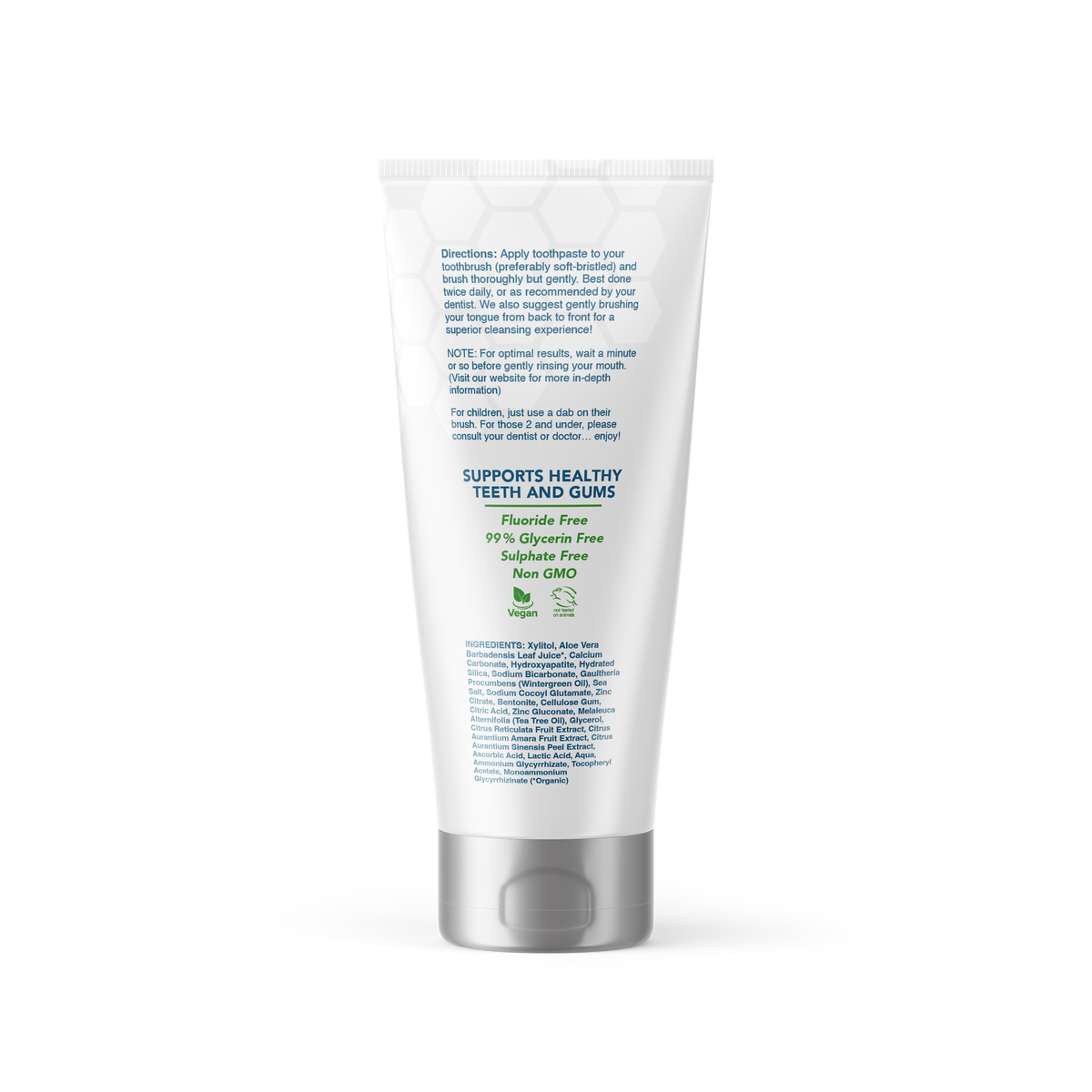 Dentist Formulated Fluoride Free Remineralizing Toothpaste with Nano H