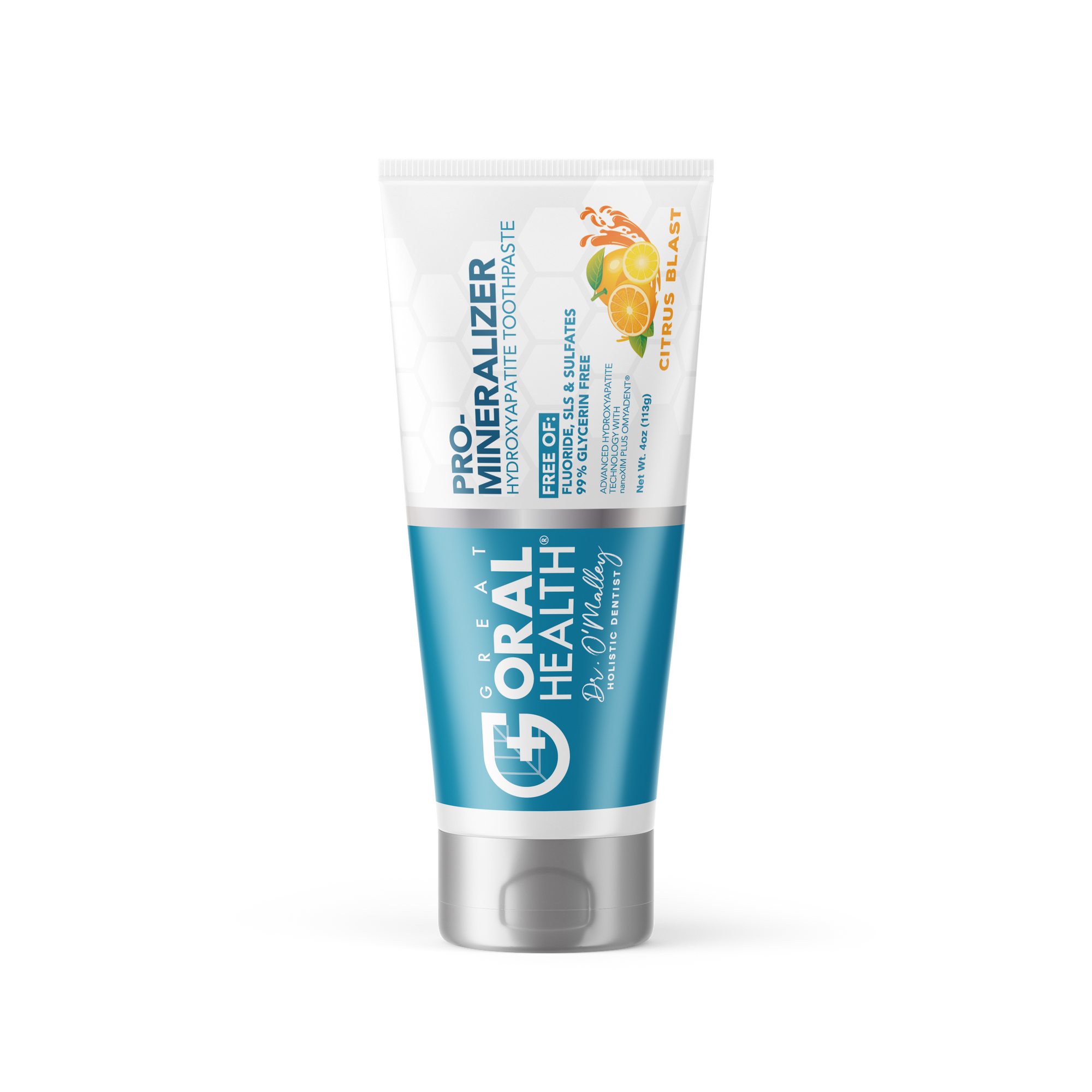 Dentist Formulated Fluoride Free Remineralizing Toothpaste with Nano Hydroxyapatite for Enamel Repair and Sensitive Teeth Citrus Blast Flavor