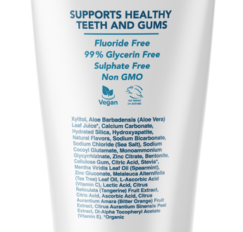 Dentist Formulated Fluoride Free Remineralizing Toothpaste with Nano Hydroxyapatite for Enamel Repair and Sensitive Teeth Peppermint Wow Flavor