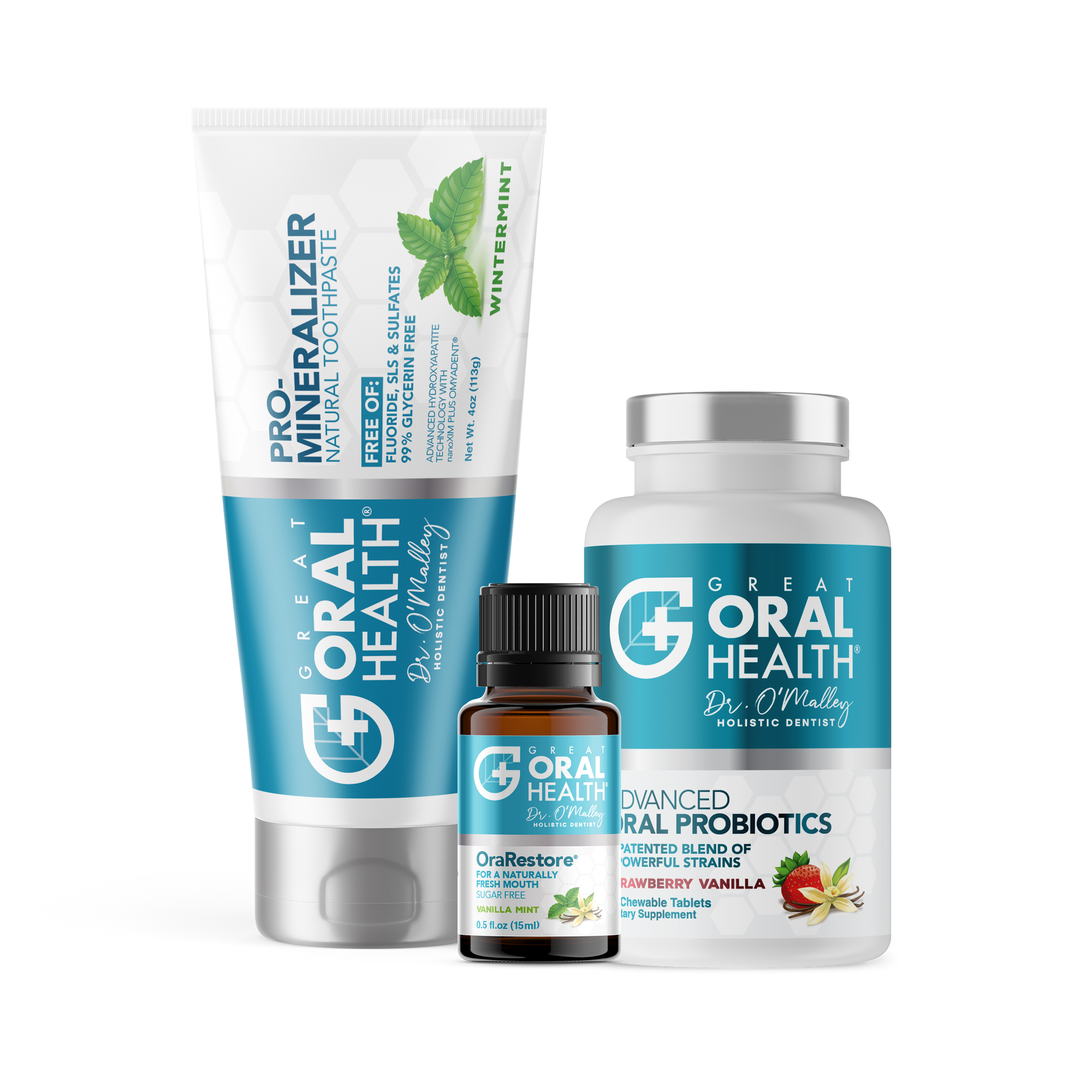 The Top Trio for Oral Hygiene & Healthy Gums: Oral Probiotics, Remineralizing Toothpaste and Essential Oil Blend
