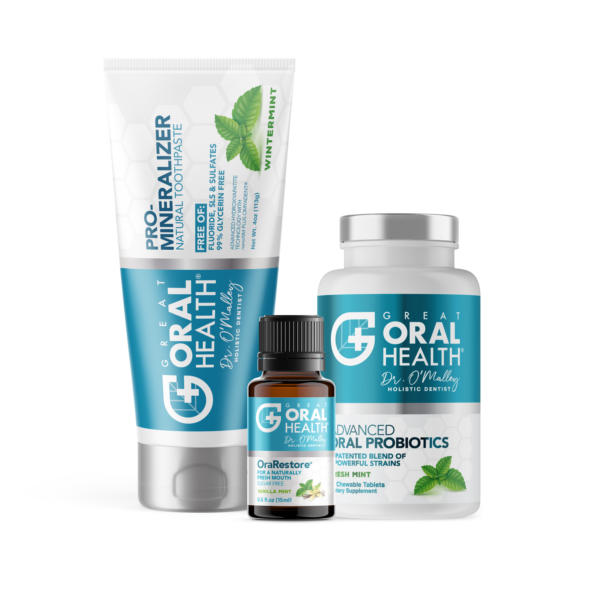 The Top Trio for Oral Hygiene & Healthy Gums: Oral Probiotics, Remineralizing Toothpaste and Essential Oil Blend