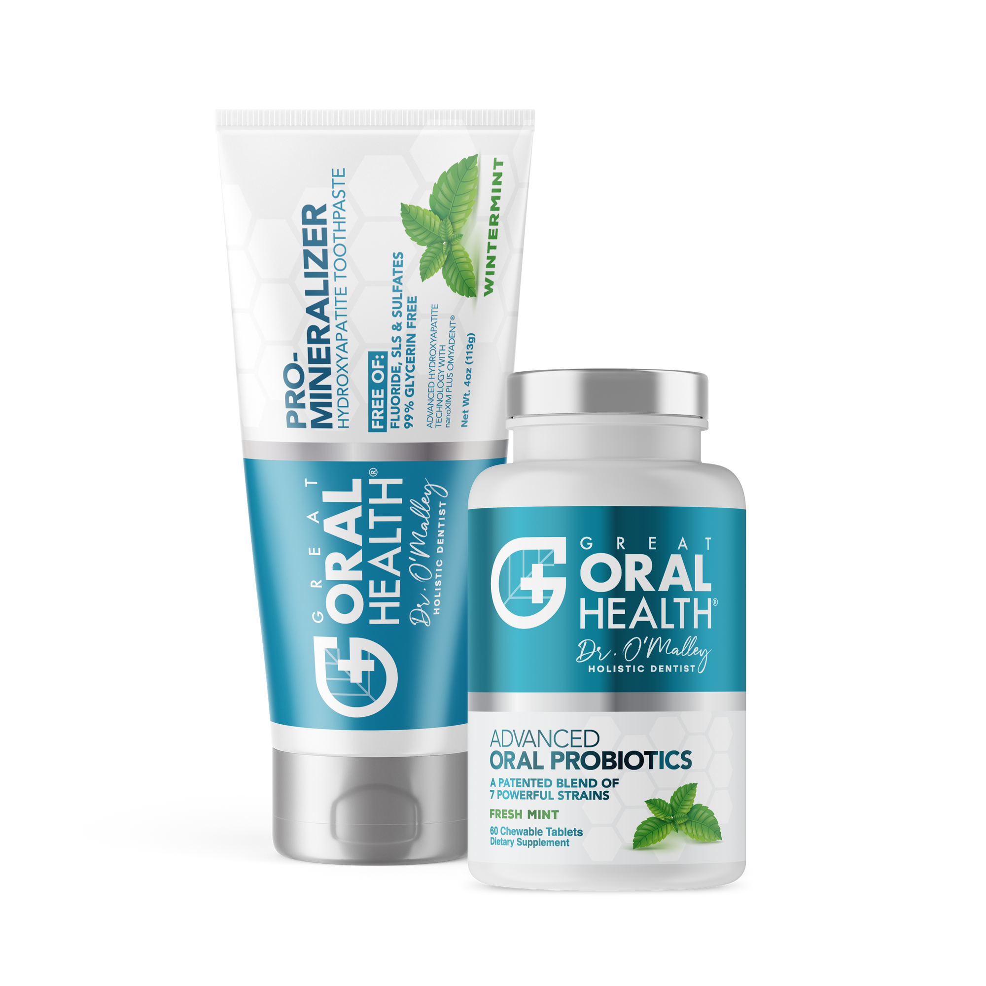 Oral Care Combo: Oral Probiotics and Remineralizing Toothpaste