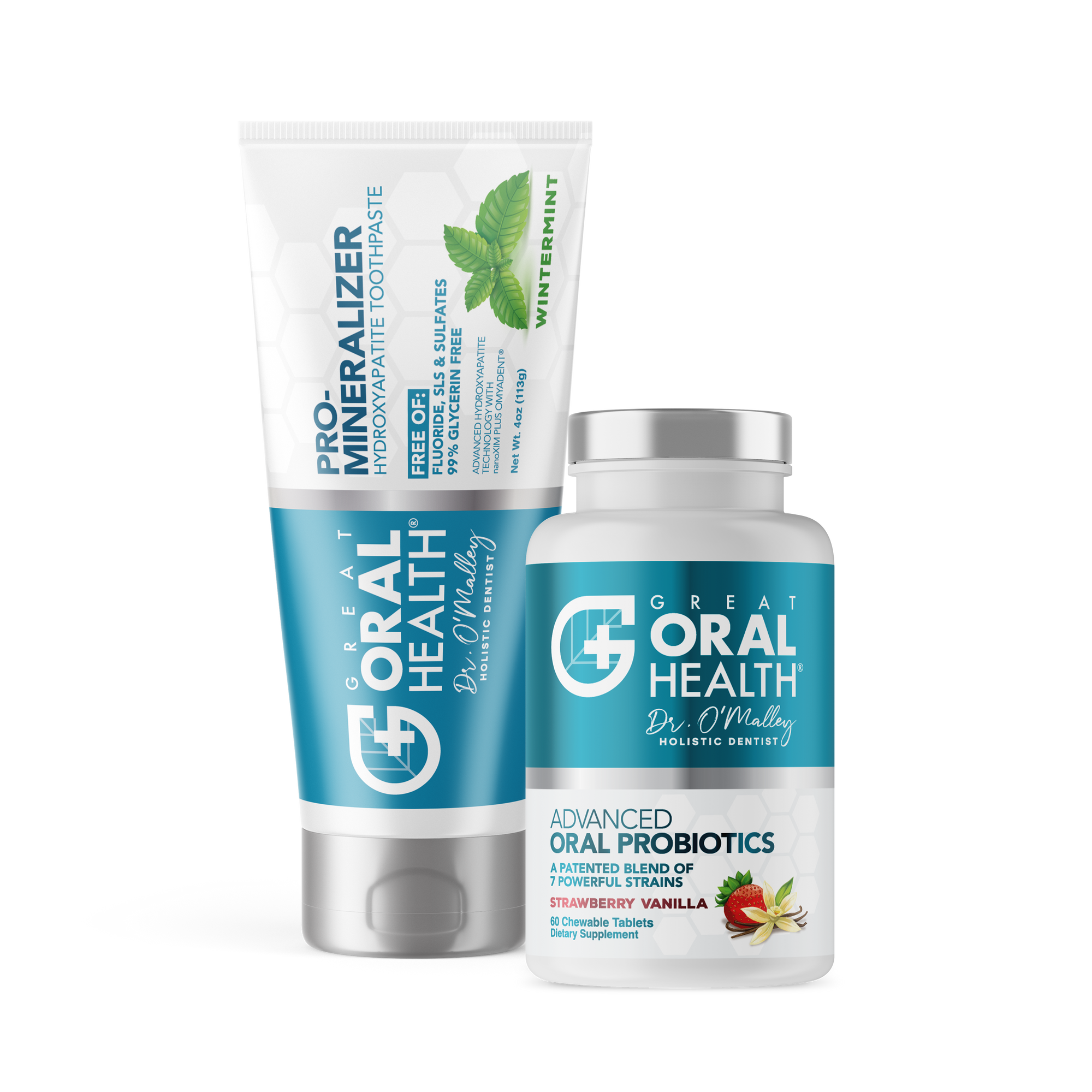 Oral Care Combo: Oral Probiotics and Remineralizing Toothpaste